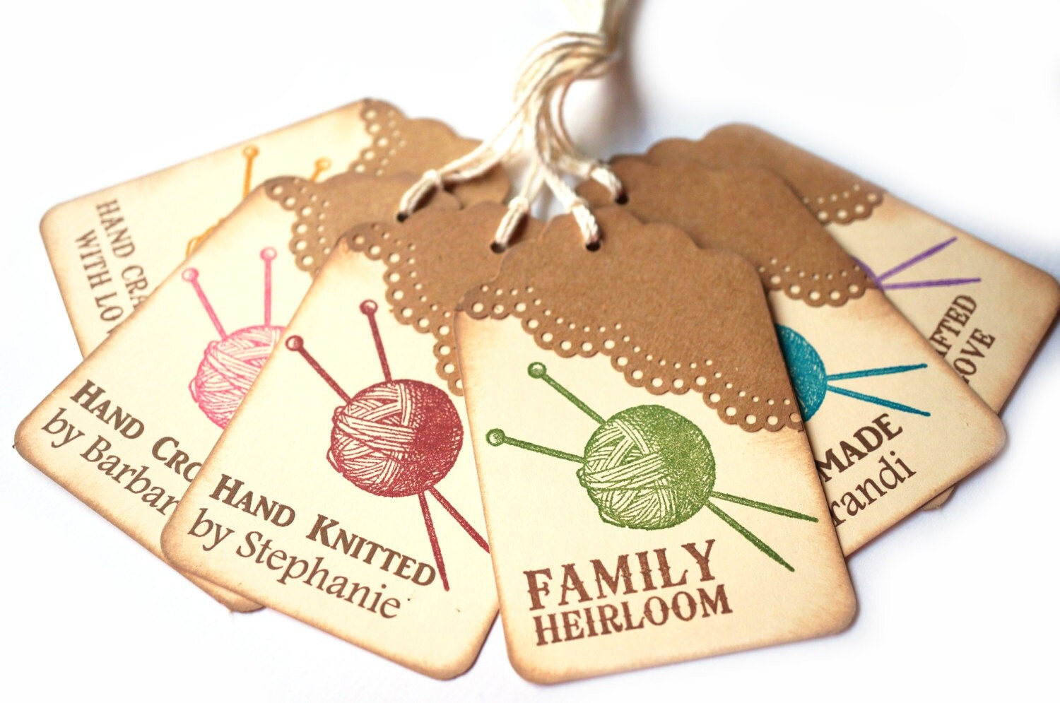 Knitting Gift Tags Personalized Knitting Tags By MelodysMoments