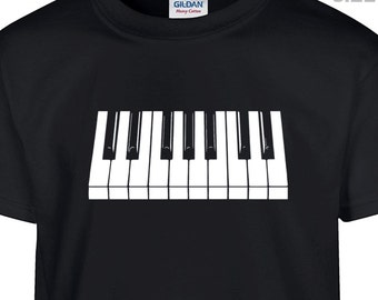 YOUTH / KIDS Piano T Shirt Piano Keyboard T Shirt Youth Piano Keys Shirt Childrens Shirt