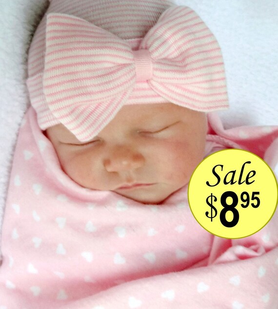 BABY GIRL HAT newborn baby girl baby girl newborn hat by SkylarnMe