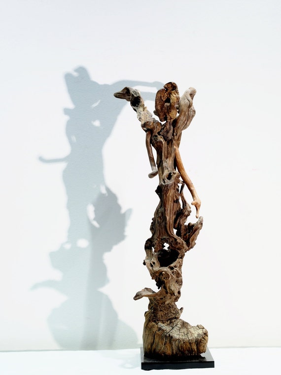 Driftwood Art Angel Sculpture Abstract by driftwoodartwork