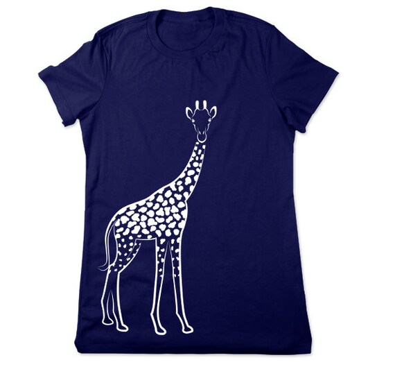 Giraffe T Shirt Giraffe Tshirt Safari Animal T by TheGeekyTavern