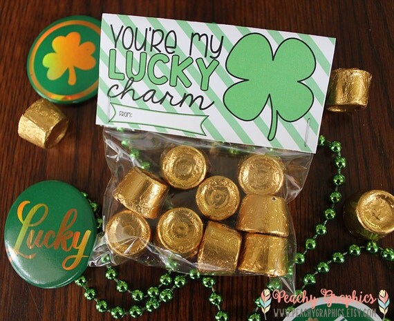 St. Patricks Day Treat Bag Toppers Printable St Pattys Day