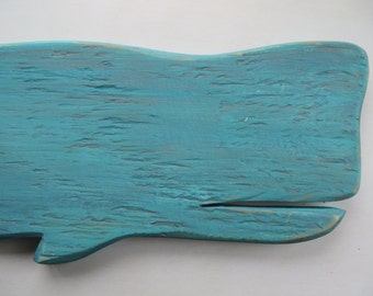 Whale Coastal Wall Hanging, Made from Reclaimed Wood