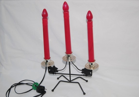 vintage mid century christmas electric candle set by vintage mid century christmas electric candle set by