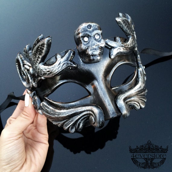 Mens Masquerade Mask Masquerade Mask Men Skull Warrior