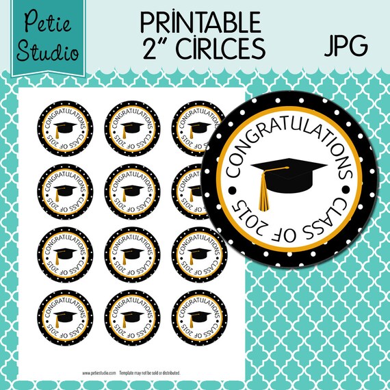 sale 50 off printable graduation stickers class by petiestudio