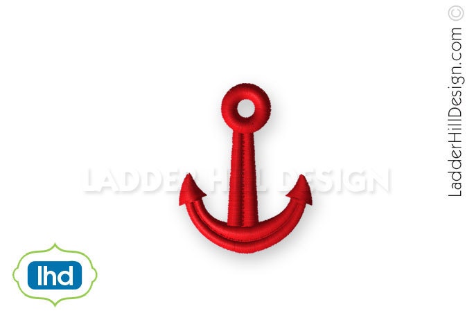 Mini Anchor Machine Embroidery Design WA022 from 