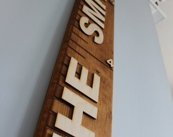 Wooden Growth Chart Natural Stain (Growth Chart Ruler)