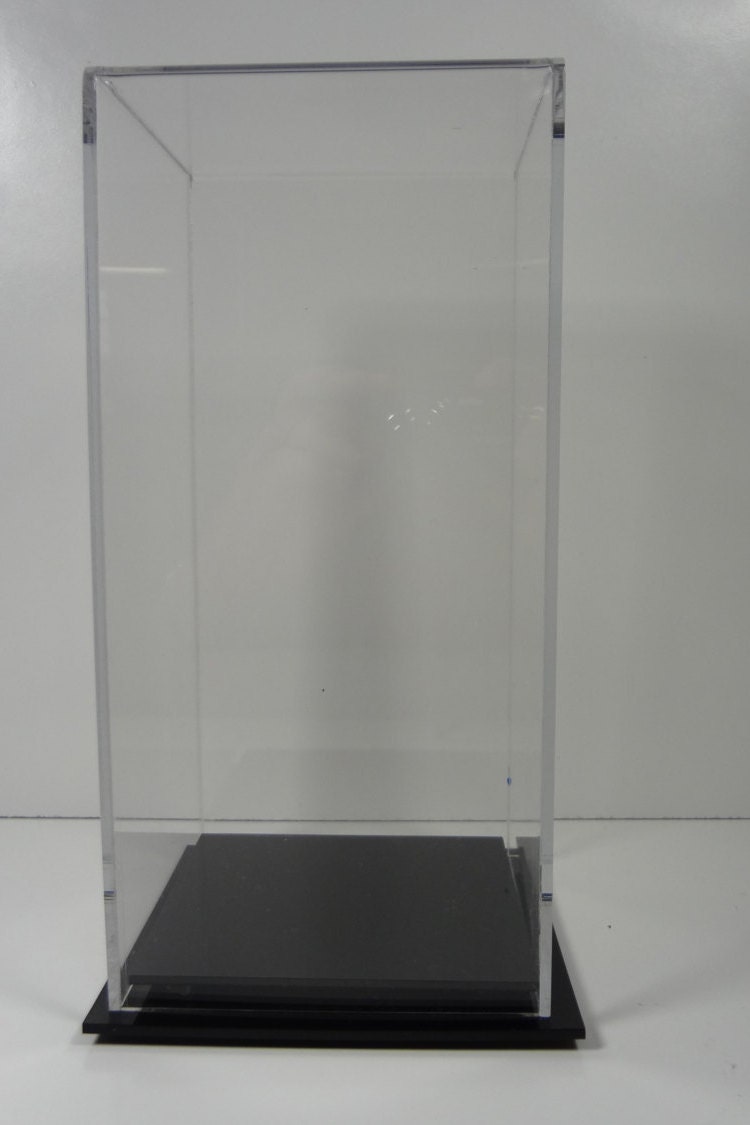 Doll figurine acrylic collectible display case 4 1/2 x 4