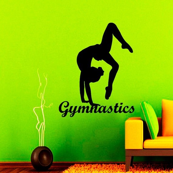 Wall Decals Gymnastics Decal Vinyl Sticker Sport Gymnastics
