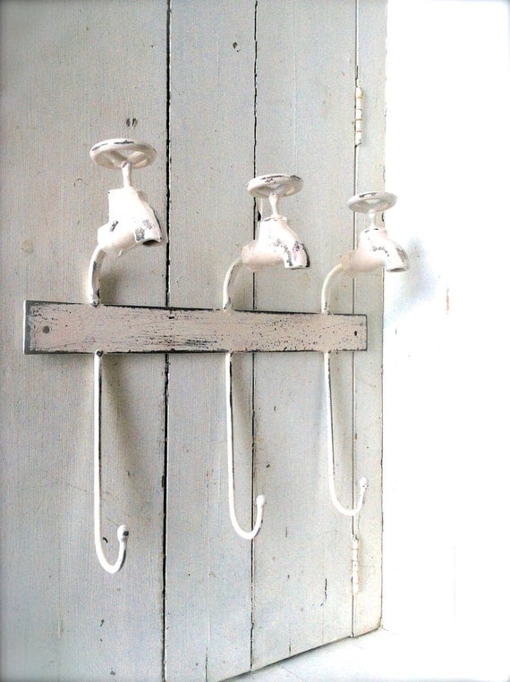 Items similar to Shabby Chic Bathroom  Decor  Towel  Hook 