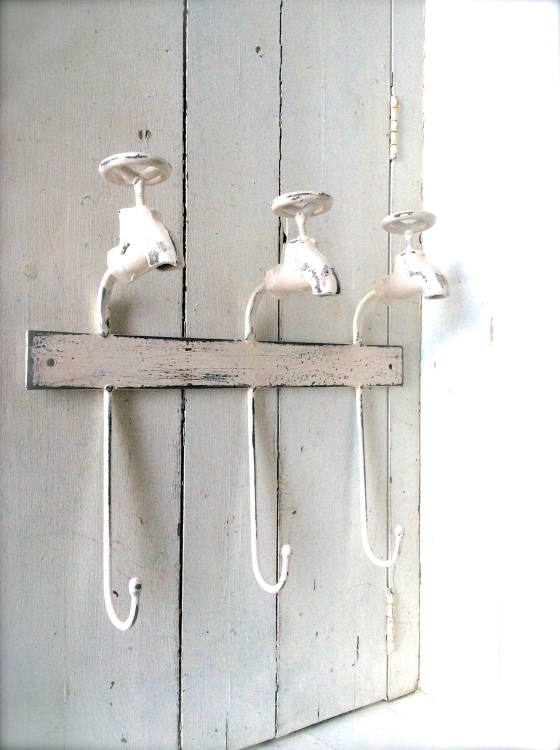 Shabby Chic Bathroom  Decor  Towel Hook Towel by honeywoodhome