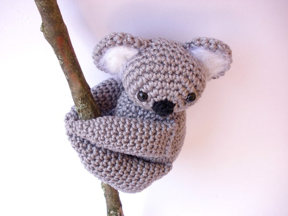 Koala stuffed animal, Koala plush, Crochet Koala, Amigurumi crochet animal by Crochetonatree