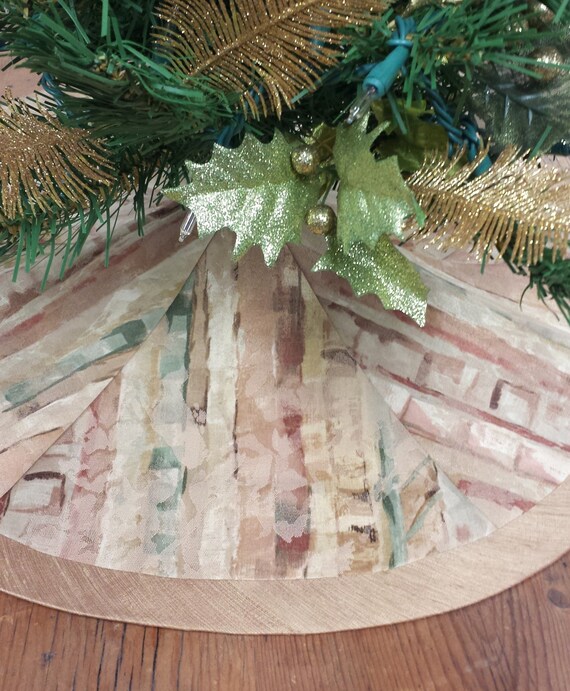 23 MiniTabletop Christmas Tree Skirt shades of by FeeneyLane