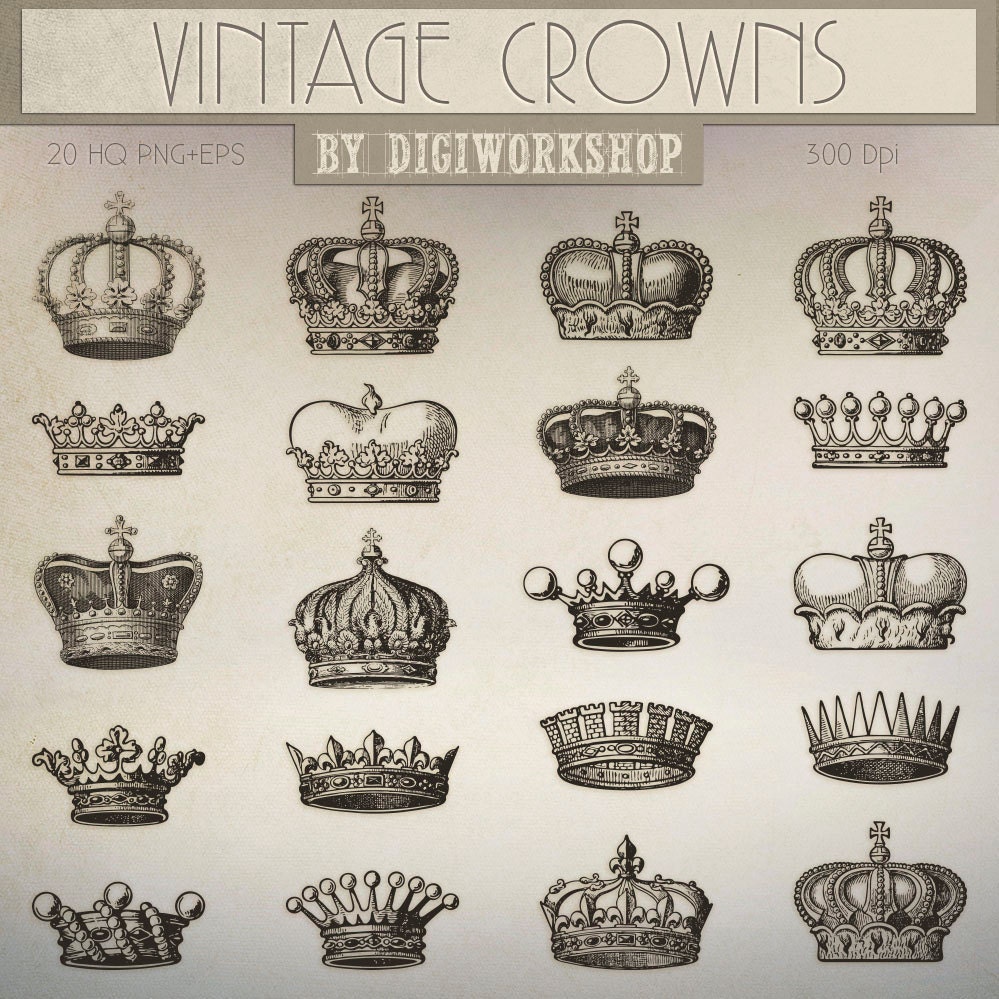 vintage crown clip art free - photo #24