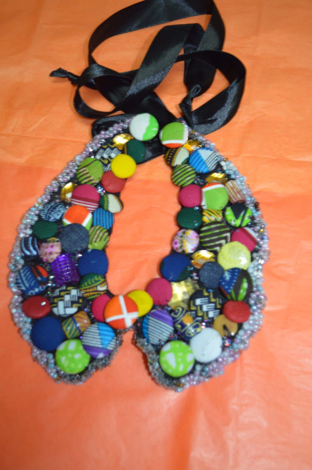 Ankara Fabric Necklace | keeze ankara fabric button necklace statement necklace Ankara Fabric Necklace | keeze ankara fabric button necklace statement necklace