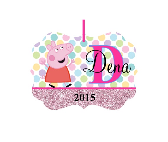 peppa pig inspired ornament christmas ornament with peppa pig inspired ornament christmas ornament with