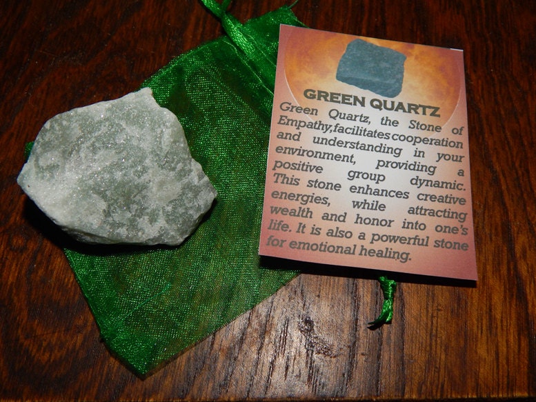 Genuine GREEN QUARTZ Genuine Rough Green Quartz 1 Inch