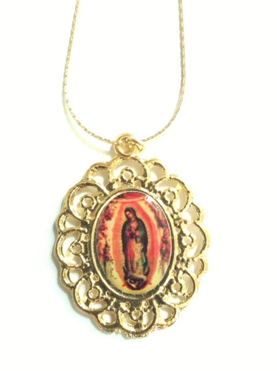 Virgin De Guadalupe Gold Necklace 82