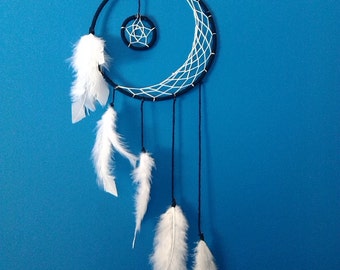 Crescent Moon Dream Catcher // MADE TO ORDER // You Pick the Color