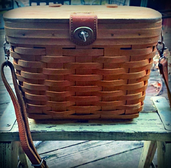 Vintage Longaberger Basket Purse by aBleuBoutique on Etsy