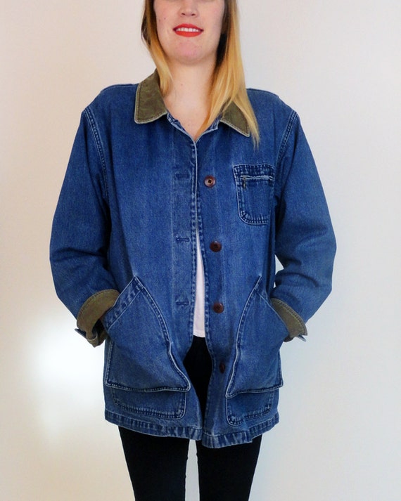 Vintage L.L. Bean Denim Barn Coat with Insulated by Descendants