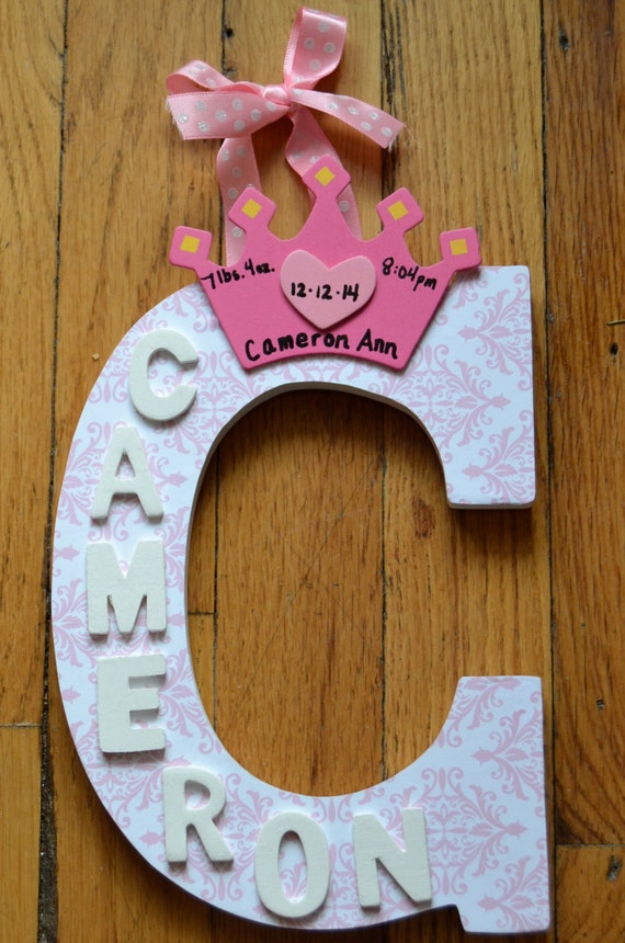 Custom Wooden Nursery Letters by LuvLivCakes on Etsy