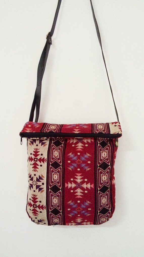 Crossbody Tribal Bag Tribal Purse Hobo Hippie Sling by BOHOPeach