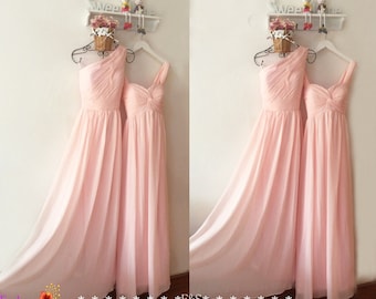 Junior bridesmaid dresses blush