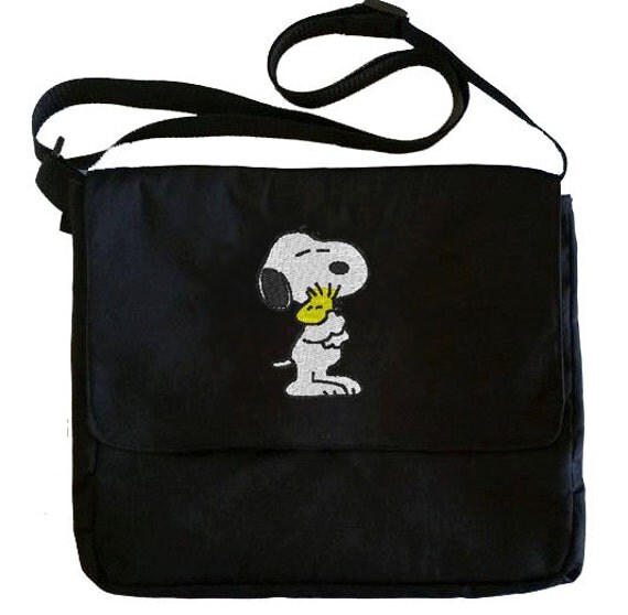Snoopy bag messenger bag school bag back to by SleekandUniqueGifts