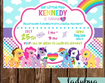 My Lil Pony 1St Birthday Invitations 7