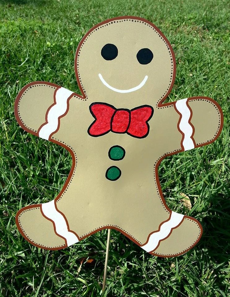 Gingerbread Boy Decoration Gingerbread boy yard art