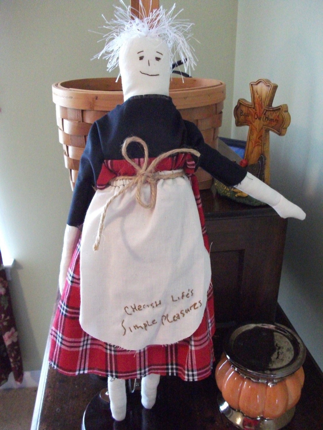 Primitive Folk Art Doll Country Primitive Dolls Gift Ideas   Il Fullxfull.742384757 M57p 