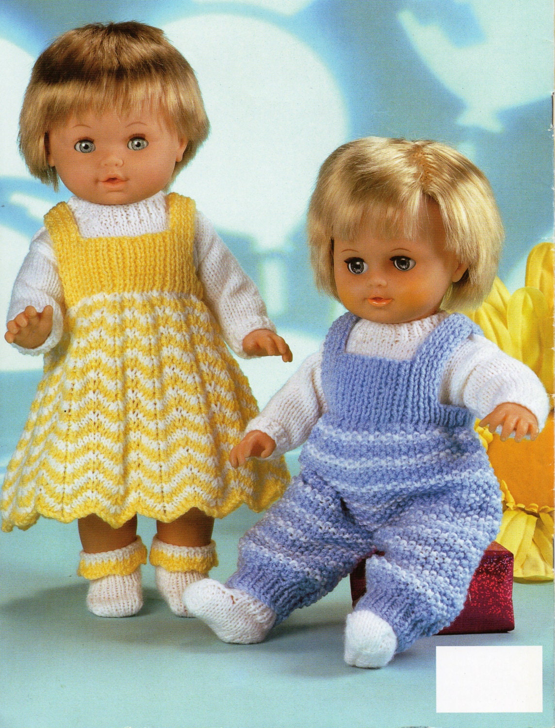 Baby Dolls Knitting Patterns Baby Dolls Dress Dungarees