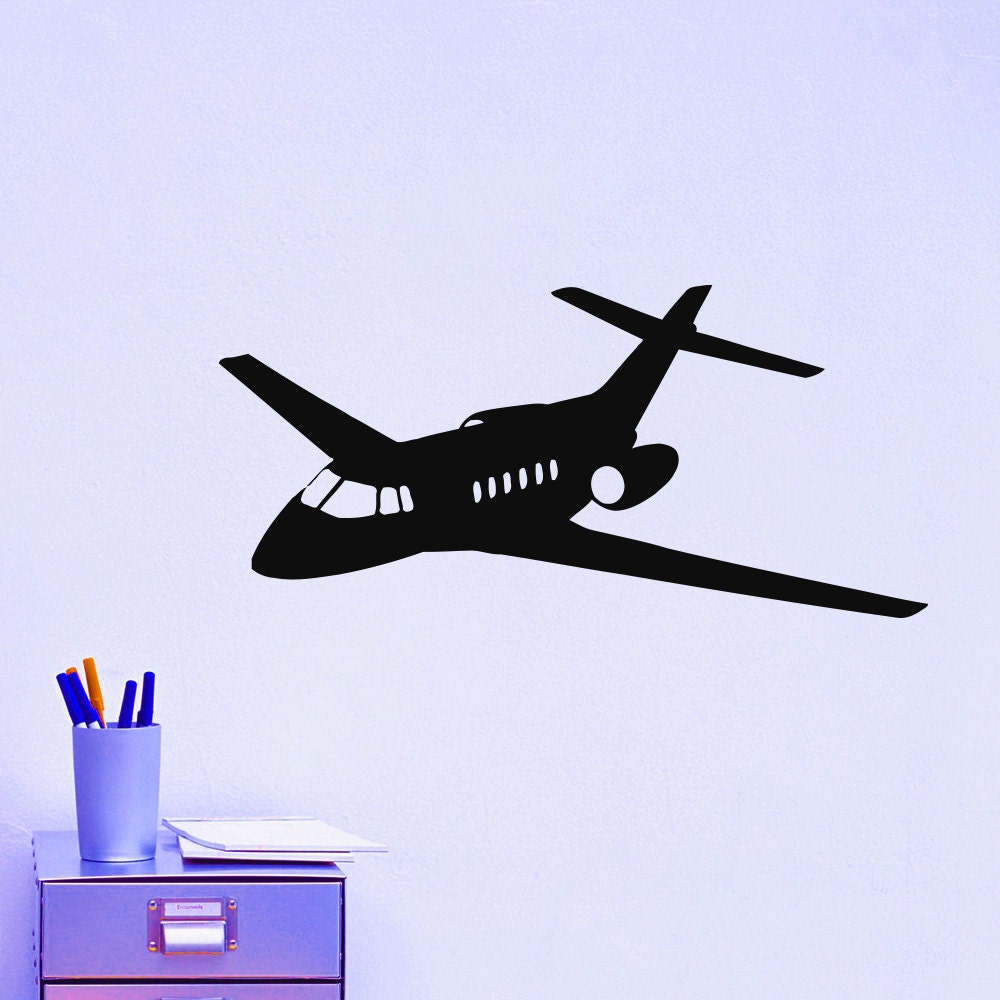 Airplane Wall Decal Vinyl Sticker Air Aviation Plane Home