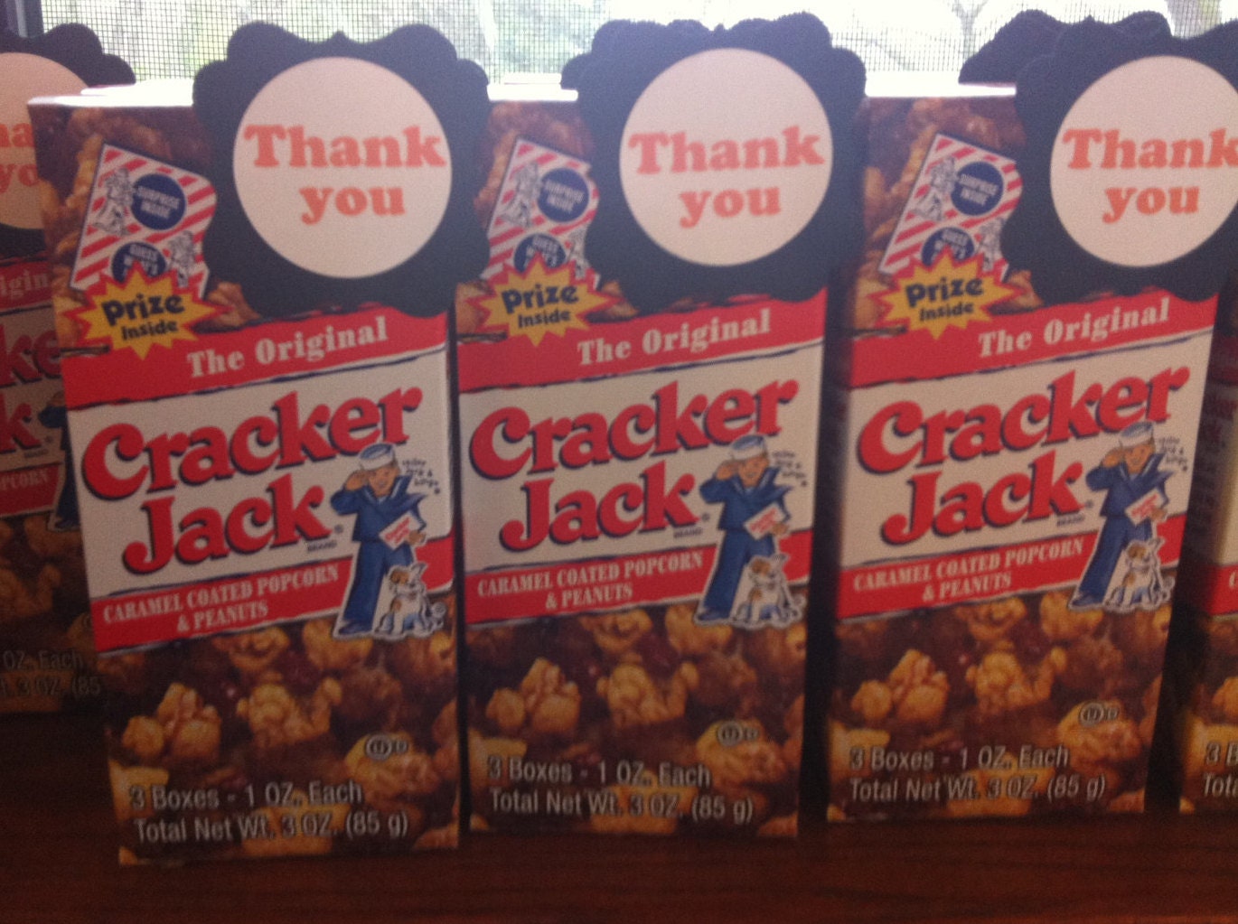 Cracker Jack Party Favors set of 10 Baseball Party Circus