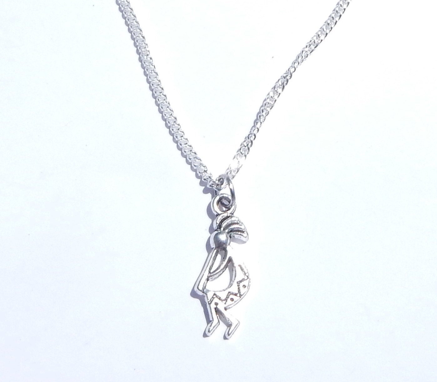 Silver Kokopelli Necklace Kokopelli Necklace Fertility God