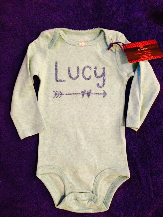 Custom name baby onesie super cute baby girl by JGBoutiquee