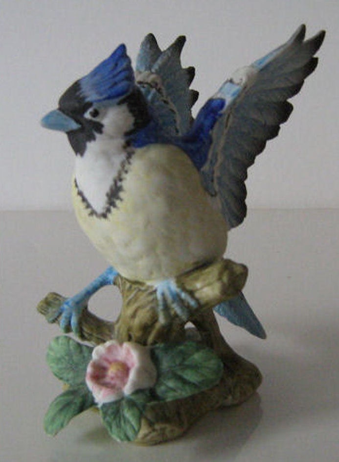 Bird Figurine Lefton Blue Jay Number 1265 TMA37