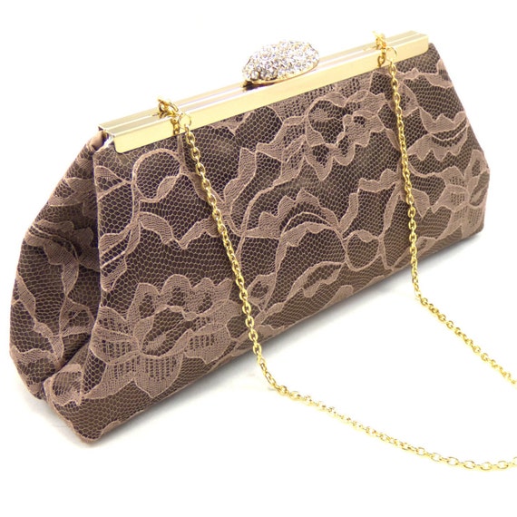 gift Clutch, Lace bridesmaid And Chocolate Bridal Gift Satin Bridesmaid Latte chocolate and gift Clutch, Lace bridesmaid And Chocolate Bridal Gift Satin Bridesmaid Latte chocolate and