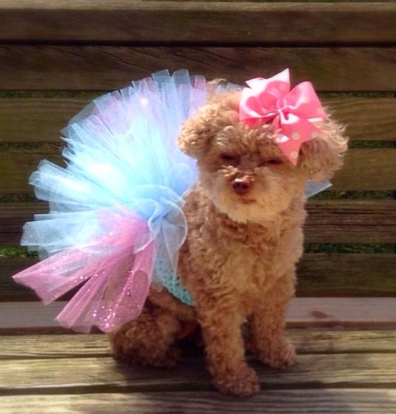 Fluffy Dog Tutu Pink Dog Tutu Dog Tutu Dress Dog by CreateAlley