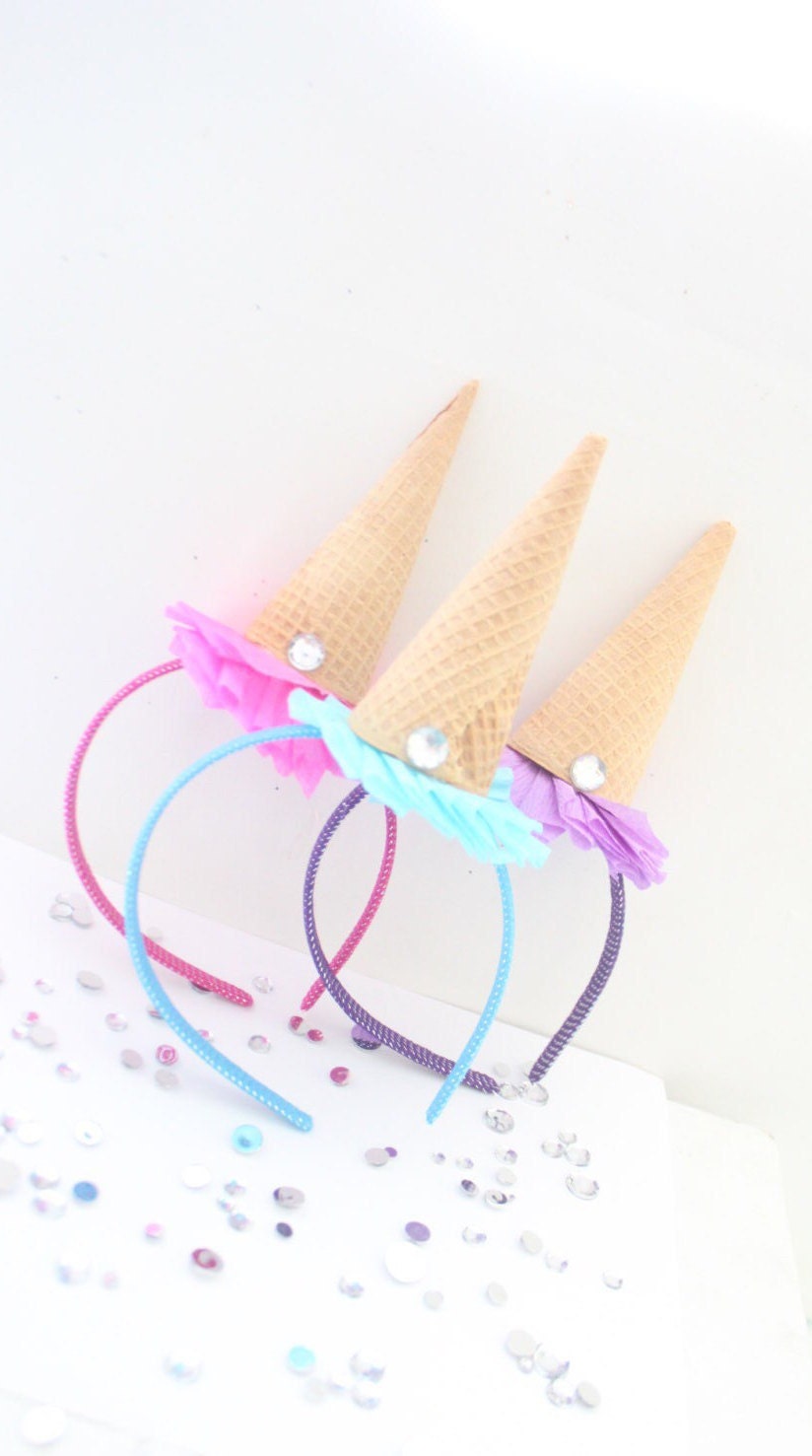 Ice Cream Party Headband/Ice Cream Shoppe/Ice Cream Party