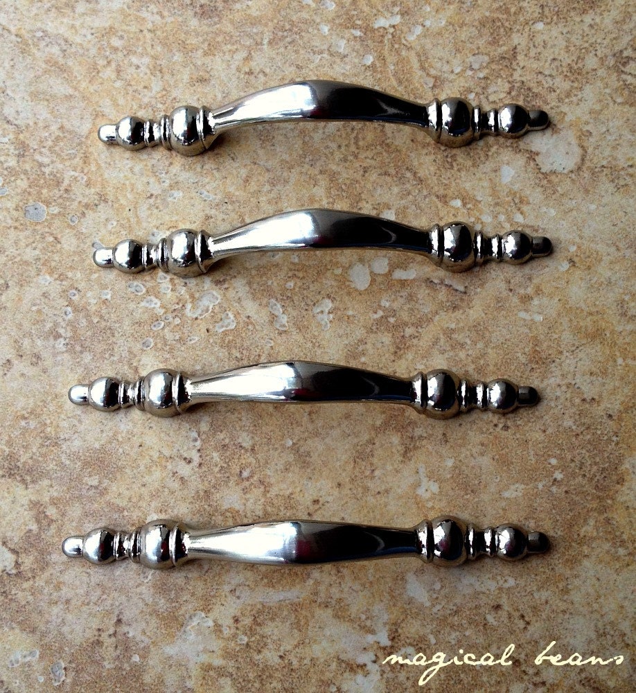 French Silver Minaret Pull / Satin Nickel Restoration Hardware