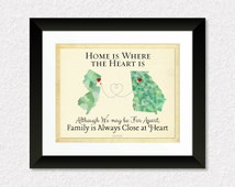 ... Gift for Mom and Dad, Moving Away Gift, Family Quote, Georgia Map, New
