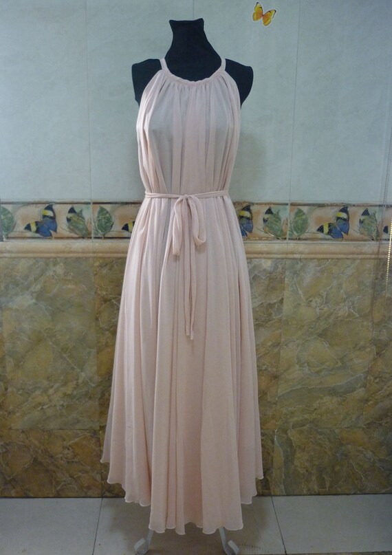 Items similar to peach pink dress maxi dress summer dress Easter prom