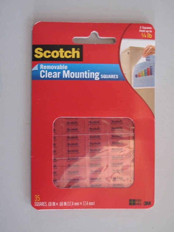 Scotch Removable Clear Mounting Squares New in by CraftingCache