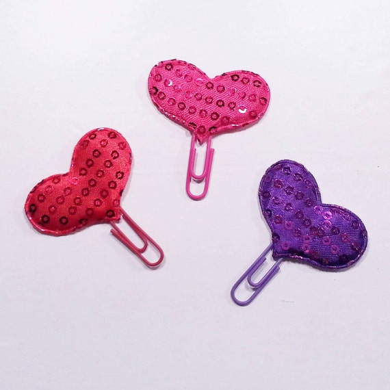 Items similar to Heart Paperclips on Etsy