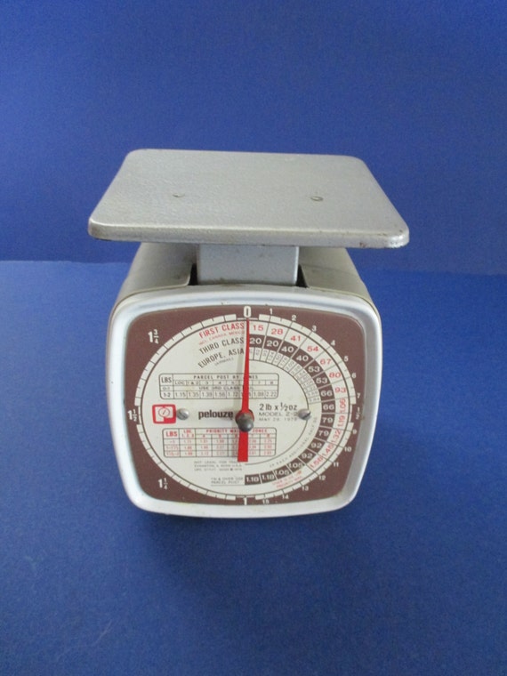 1978 Pelouze Postal Scale Weighs Mail Up To 2 Pounds by amadelk