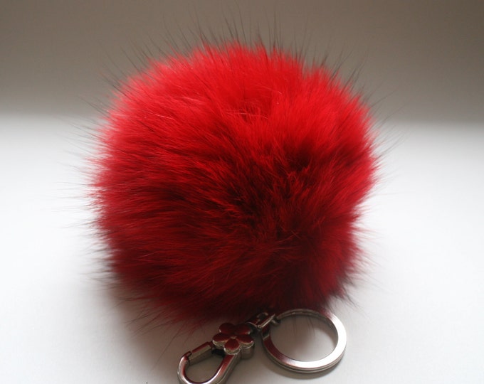 Jumbo Crystal fox "bloody mary" luxury bag pendant silver daisy key ring chain bag charm accessory