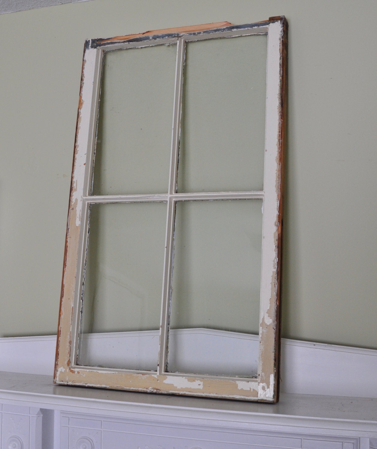 Antique Window Frame Vintage Window Frame 4 Pane Haute Juice